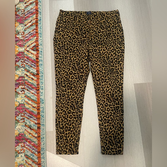 J. Crew EUC Leopard Jeans High Rise Black, Tan & Brown Size 31 - Picture 4 of 15